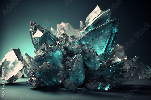 Blue Crystal. Cristals photo