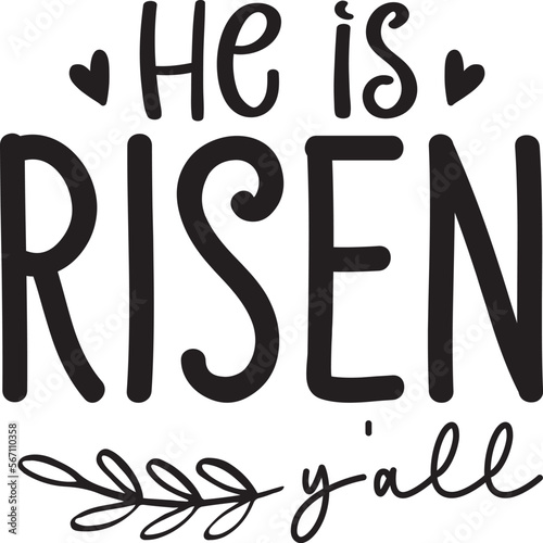 he is risen y'all SVG Craft Design.