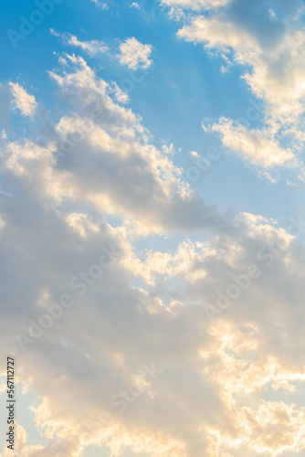 Fototapeta Naklejka Na Ścianę i Meble -  Clouds on blue sky background