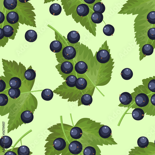 Vector seamless pattern with berries