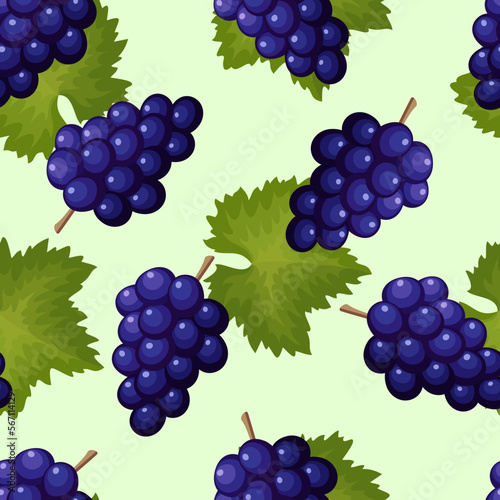 Vector seamless pattern with berries