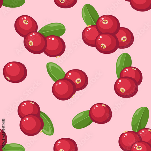 Vector seamless pattern with berries