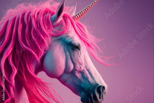 unicorn pink, using ai