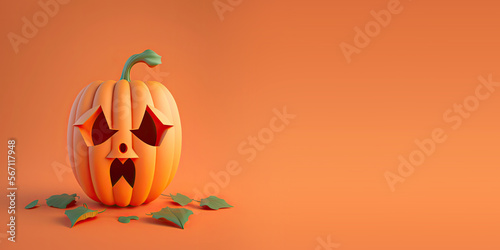 Cute Cartoon Jack o' lanter...