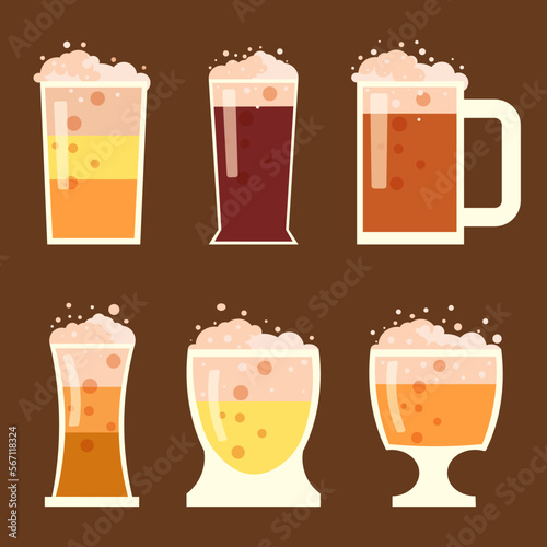 Beer glass set