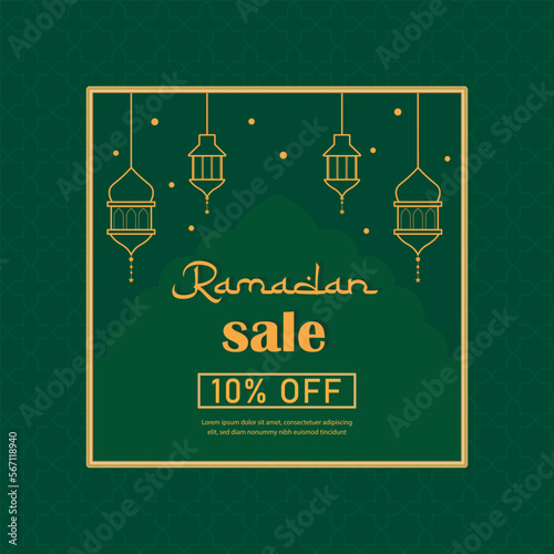 ramadan sale template 10 percent off.