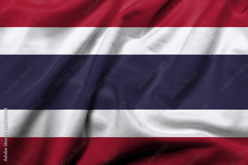 3D Flag of Thailand satin 3D Flag of Thailand satin