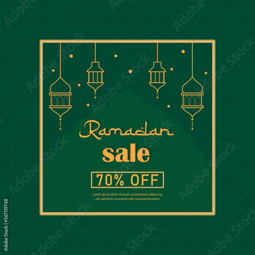 ramadan sale template 70 percent off.