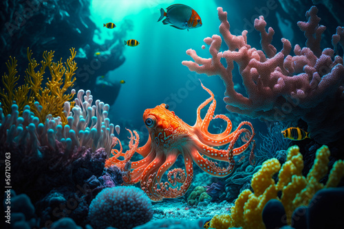 Underwater world, generative ai © GHart