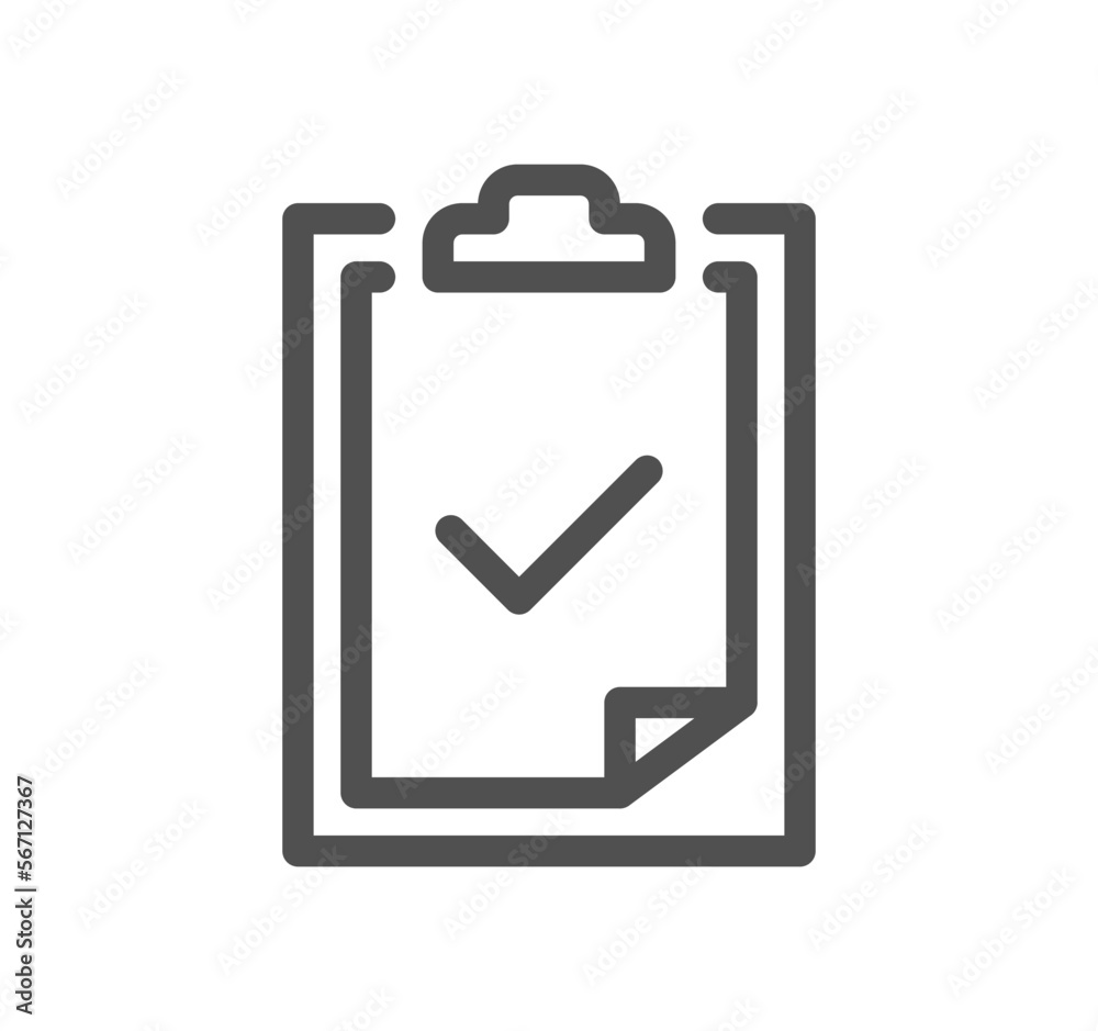 Approve related icon outline and linear vector. Approve related icon outline and linear vector.