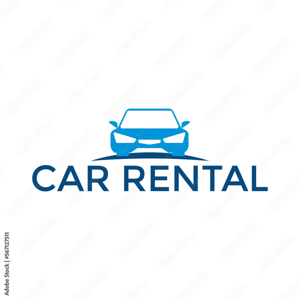 Car Rental Logo Template Design Vector, Emblem, Design Concept, Creative Symbol, Icon