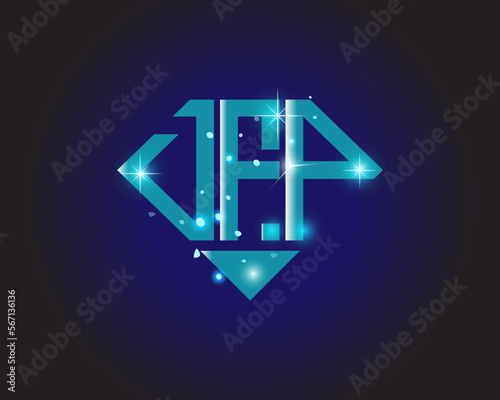 DFP letter logo creative design. DFP unique design.
