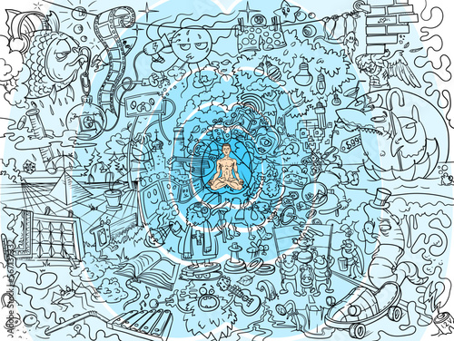 Doodle art meditation