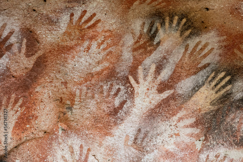 Cave of Hands, Patagonia Argentina. Ancient rock art.