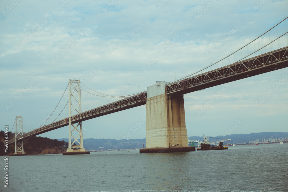 The Bay Bridge in San Francisco on 35 mm Film. The Bay Bridge in San Francisco on 35 mm Film.