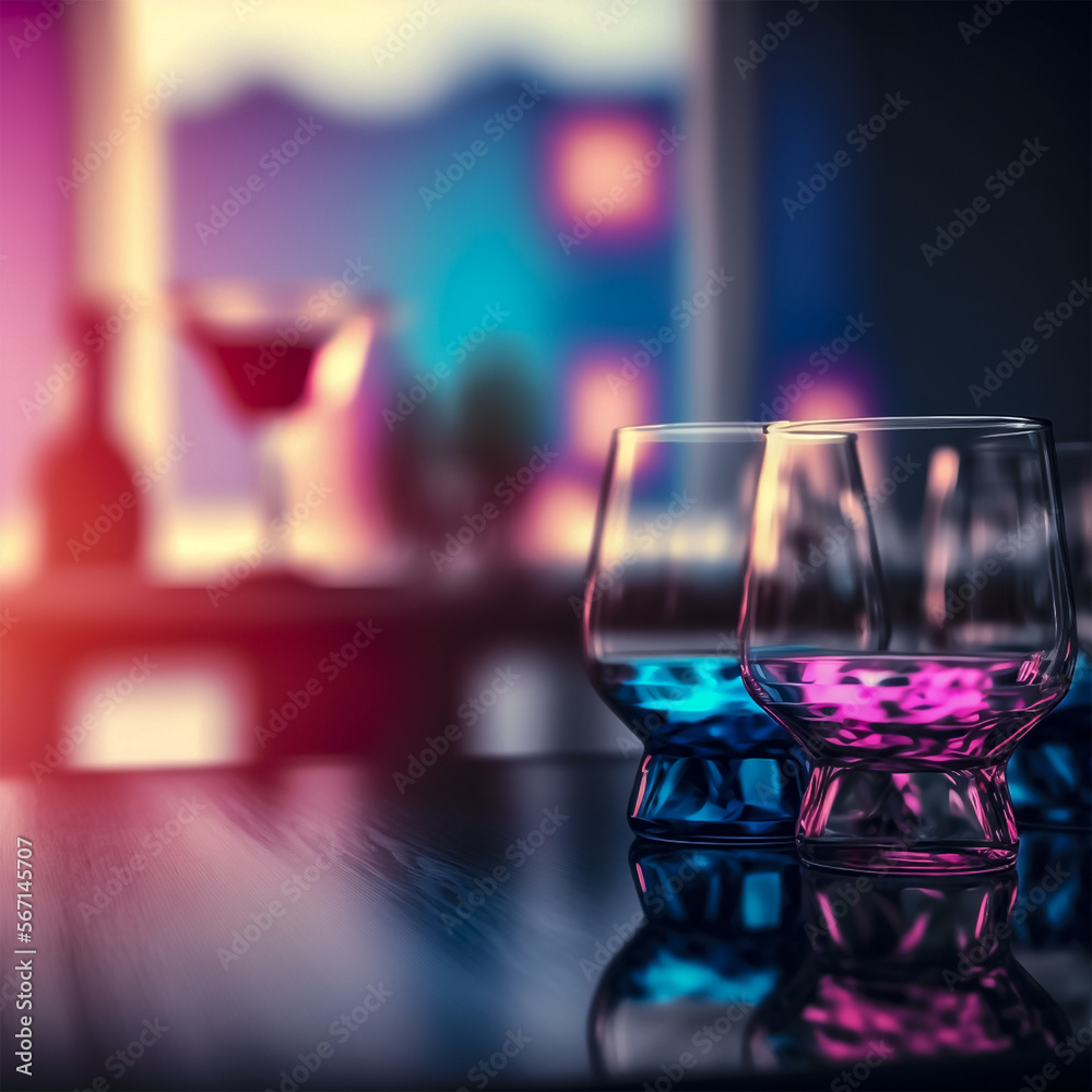 glass cup in a minimalist restaurant bar with subdued colors with space to write mockup glass cup in a minimalist restaurant bar with subdued colors with space to write mockup