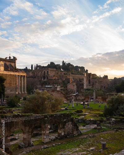 ruins of ancient city Rome, Italy