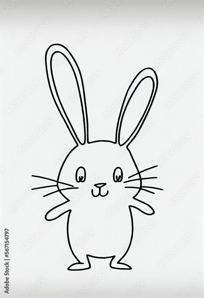 Ostern Ausmalbild für Kinder - Generative Ai Ostern Ausmalbild für Kinder - Generative Ai