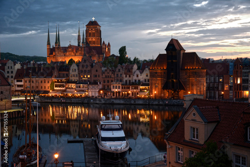 Old Townn Gdansk by evening