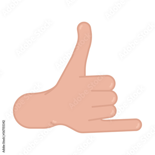 Isolated colored hand gesture icon Vector illustration