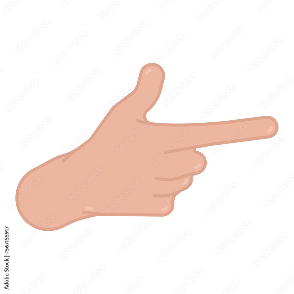 Isolated colored hand gesture icon Vector illustration