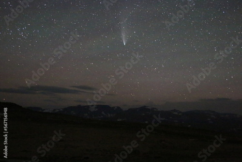 Starry Nights and Galaxy views with a Comet  photo
