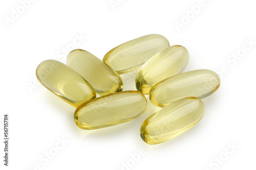 fish oil supplements isolaled