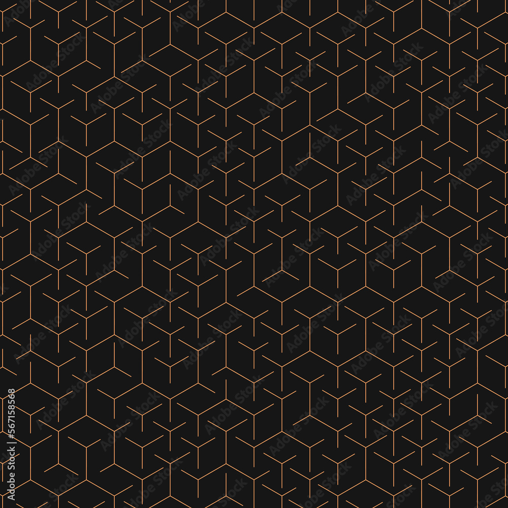 Hexagonal Maze pattern abstract illustration Hexagonal Maze pattern abstract illustration