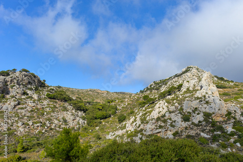 Berglandschaft in Ostkreta Nähe Vrioménis-Kloster (Griechenland)