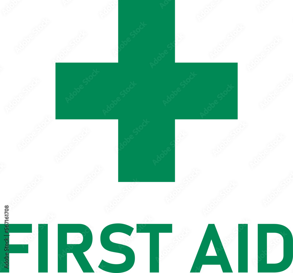 Green First Aid Kit Emergency Icon with Cross Symbol Sign. Vector Image. Green First Aid Kit Emergency Icon with Cross Symbol Sign. Vector Image.