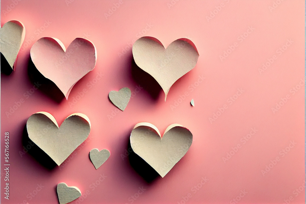 Valentine hearts background