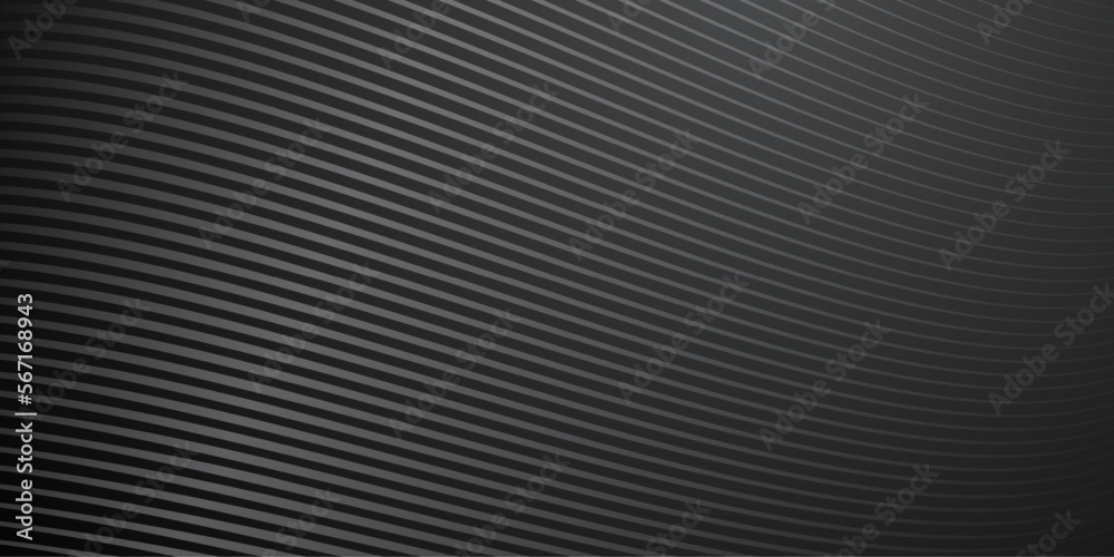 Abstract background of wavy lines in black colors