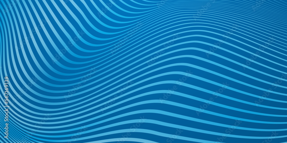 Abstract background of wavy lines in blue colors Abstract background of wavy lines in blue colors