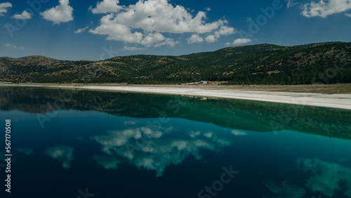 aerial view shot salda lake of burdur, turkey © IBRESTER