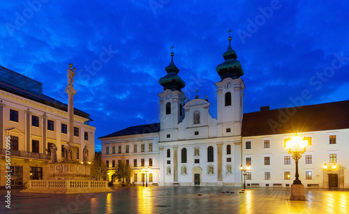 Fényképezés Cathedral of Gyor in the historical center, Hungary