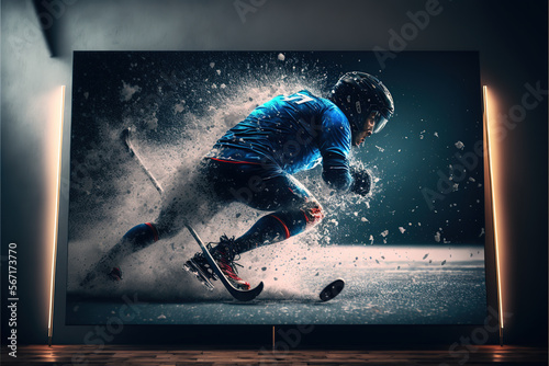 general sports wallpaper. graphic effects, post editing, particles.
