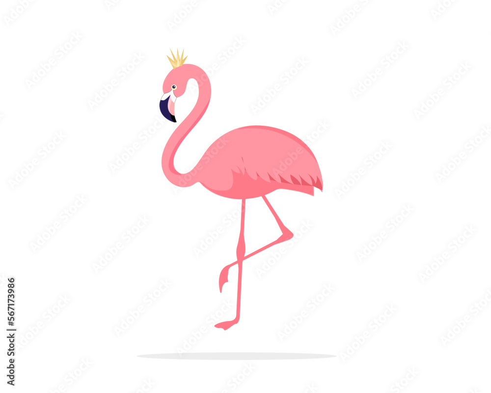 Obraz premium pink flamingo vector