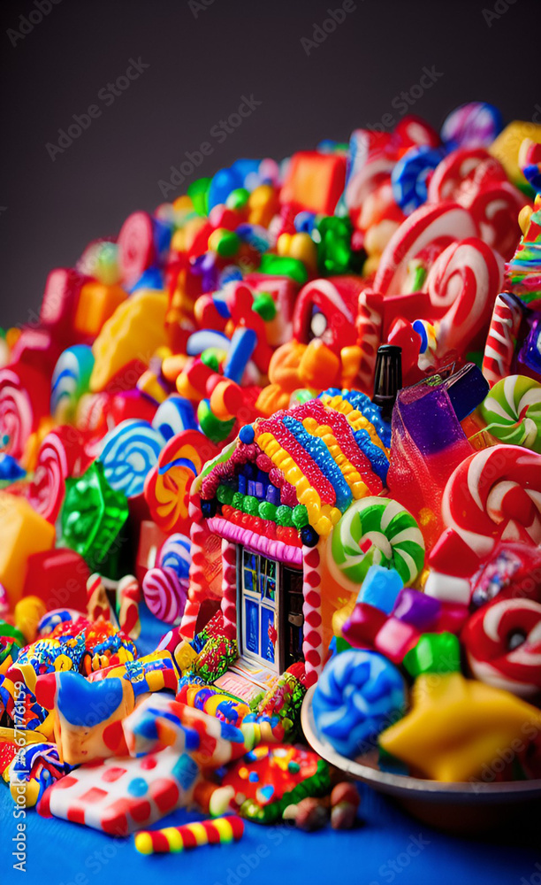 Candyland house, Casa de Doces Generative AI
