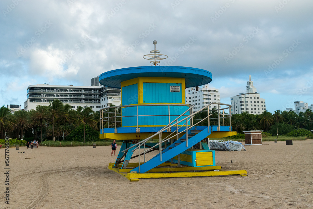 Lifeguard Tower in Miami, Florida Lifeguard Tower in Miami, Florida