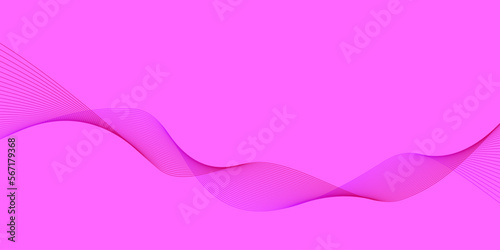 Pink background Pink wave lines Flowing waves Abstract digital equalizer sound wave. Flow. Line Vector illustration for tech futuristic innovation concept Purple Cute background Graphic design Curve © Alina