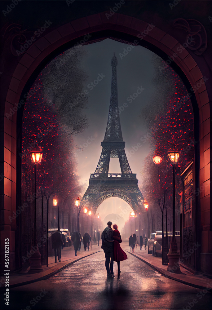 Eiffel Tower Romance: A Parisian Dream
