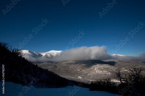 Looking west, the Presidential range as seen from Wildcat Mountain. photo