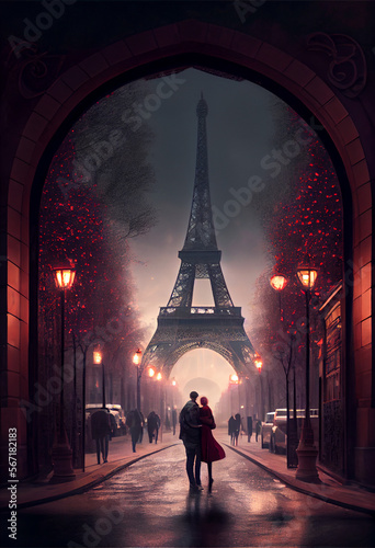 Eiffel Tower Romance: A Parisian Dream