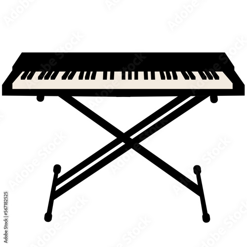 Rock band musician instruments 