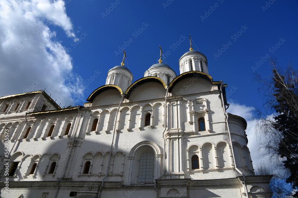 Moscow Kremlin architecture, popular landmark.