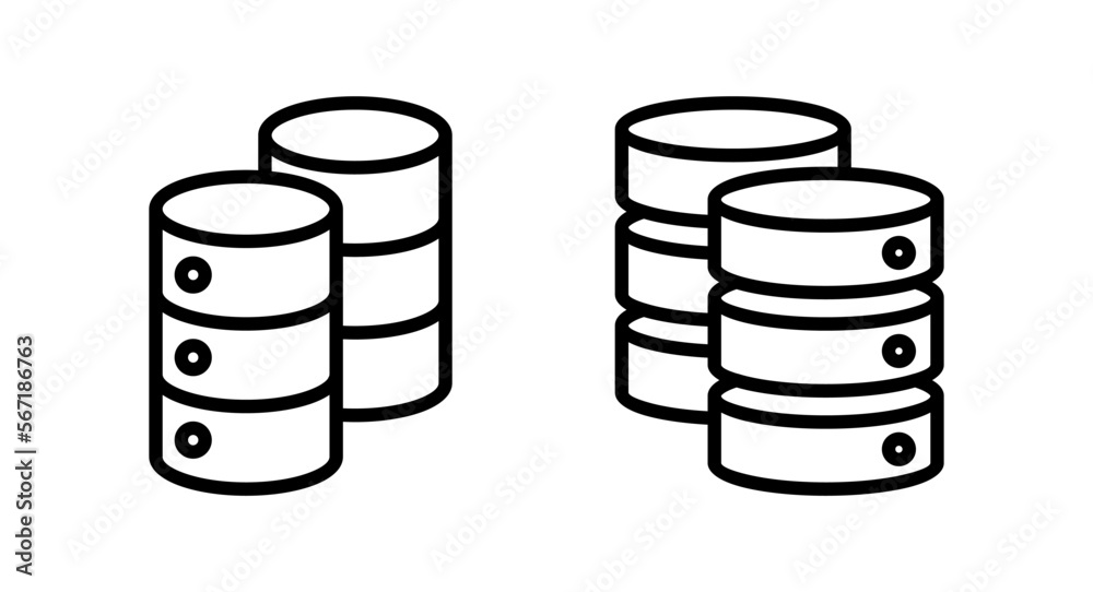 Database icon vector illustration. database sign and symbol