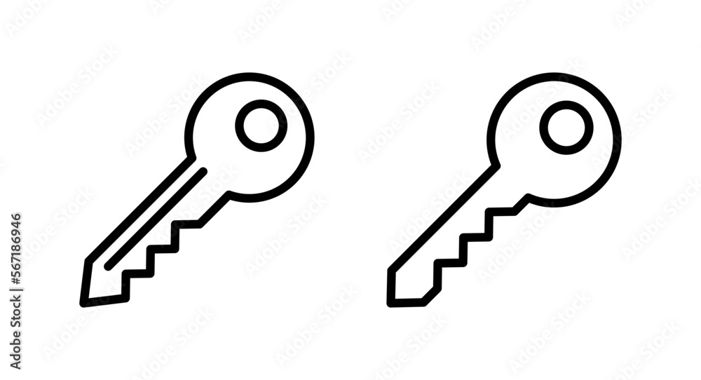 Key icon vector illustration. Key sign and symbol. Key icon vector illustration. Key sign and symbol.