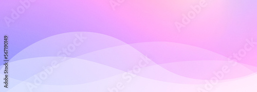 Abstract geometrical pink gradient digital web horizontal banner design template blank with place for text . Wavy liquid transparent white shapes.