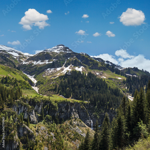 Alpine mountain view (Vorarlberg,Austria)