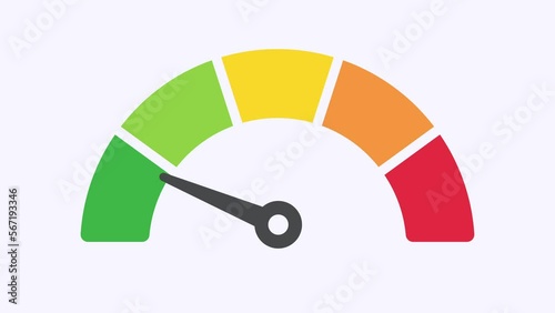 speedometer isolated on white background